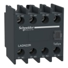 Schneider Electric - Tesys deca auxiliar Contacto 2 NA + 2 NC aplicaciones críticas (IP4X+1mA)