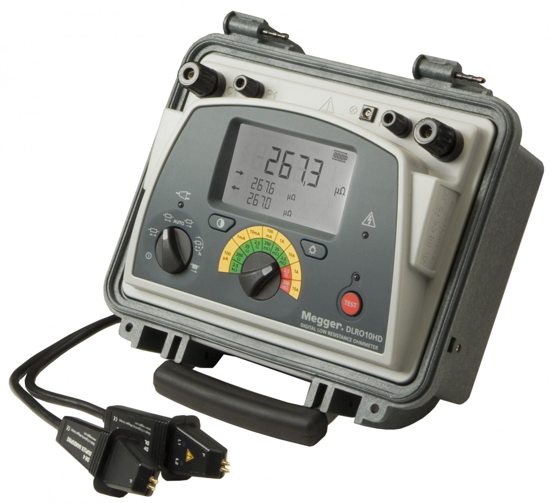 MEGGER - DLRO10HD - Microohmímetro digital de baja resistencia de 10 A
