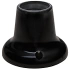 SOLERA - Portalámparas zócalo recto E-27 negro