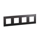 LEGRAND - Placa embellecedora Valena Next de 4 elementos de color dark