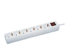 KOBAN - Base múltiple KBM 3CI con interruptor blanco