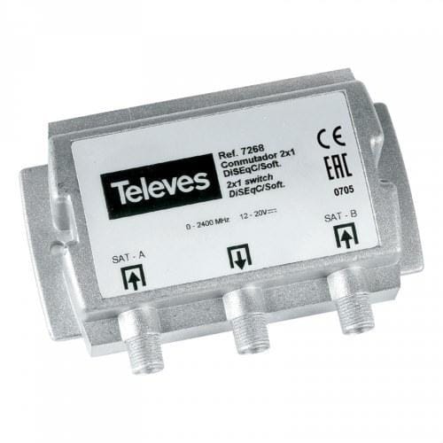 TELEVES - Conmutador 2E/1S DISEqc 2.0