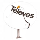 TELEVES - Antena parabólica foco primario 1800 aluminio G42 blanco