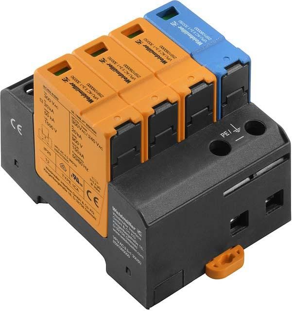 WEIDMULLER - Descargador de sobretensiones VPU AC II F 3+1 300/40