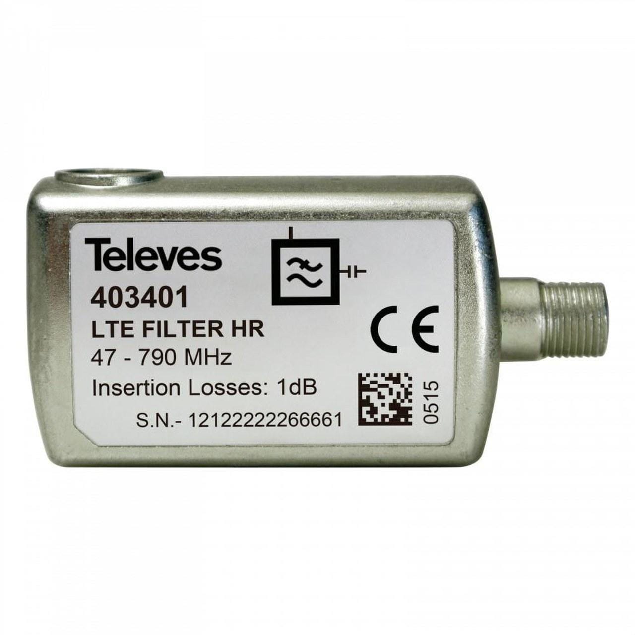 TELEVES - Filtro LTE60 F 5-790MHz VHF/UHF C21-60 exterior