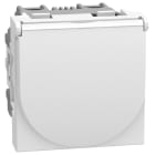 BTICINO - Base 2P+T con tapa Light Now-16A/250V-conexión por tornillos-Blanco-2 módulos