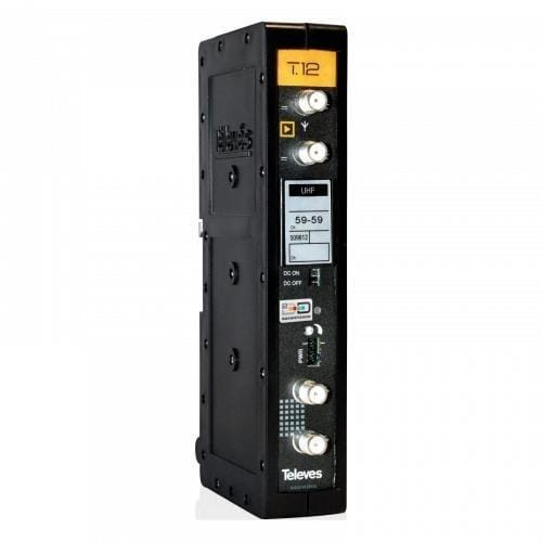TELEVES - Amplificador monocanal T12 selectivo canal 31 470862MHz G55dB Vs125dBµV