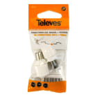 TELEVES - Conector coaxial recto juego M-H-9,5