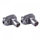 TELEVES - Conector acodado coaxial M blindado 9,5mm
