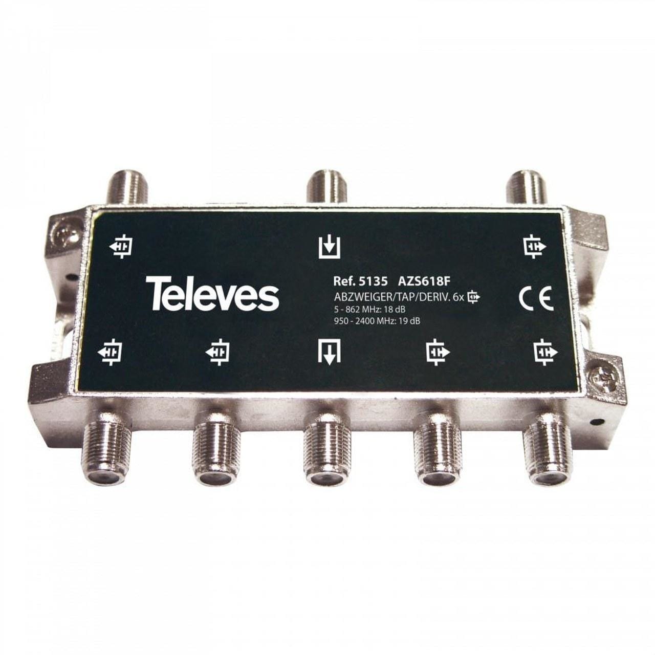 TELEVES - DERIVADOR INTERIOR 60 CON CONECTOR F 18dB TA