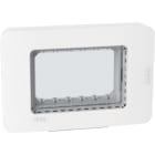 BTICINO - Tapa Idrobox para Light Now IP55 - 3 módulos - Blanco