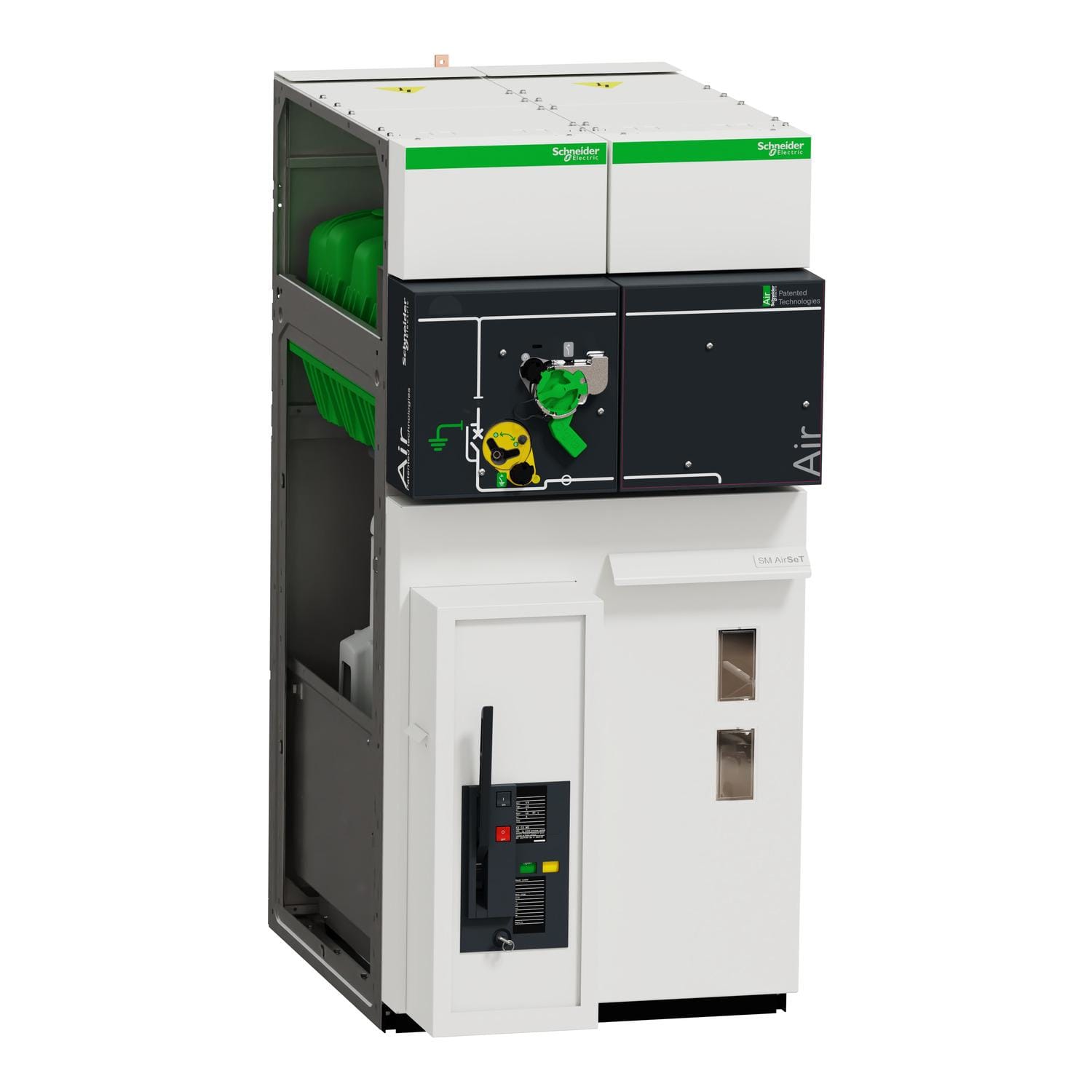 Schneider Electric - Celda SM AirSeT 10-13,2kV DMVL-A 630A 20 kA 1s, P3U30, 3xLPCT, C4, no IAC, ancho 750 mm