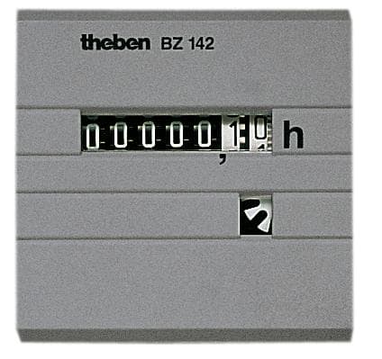 THEBEN - Contador de horas de servicio, panel frontal 48x48 mm, montaje en cuadro frontal
