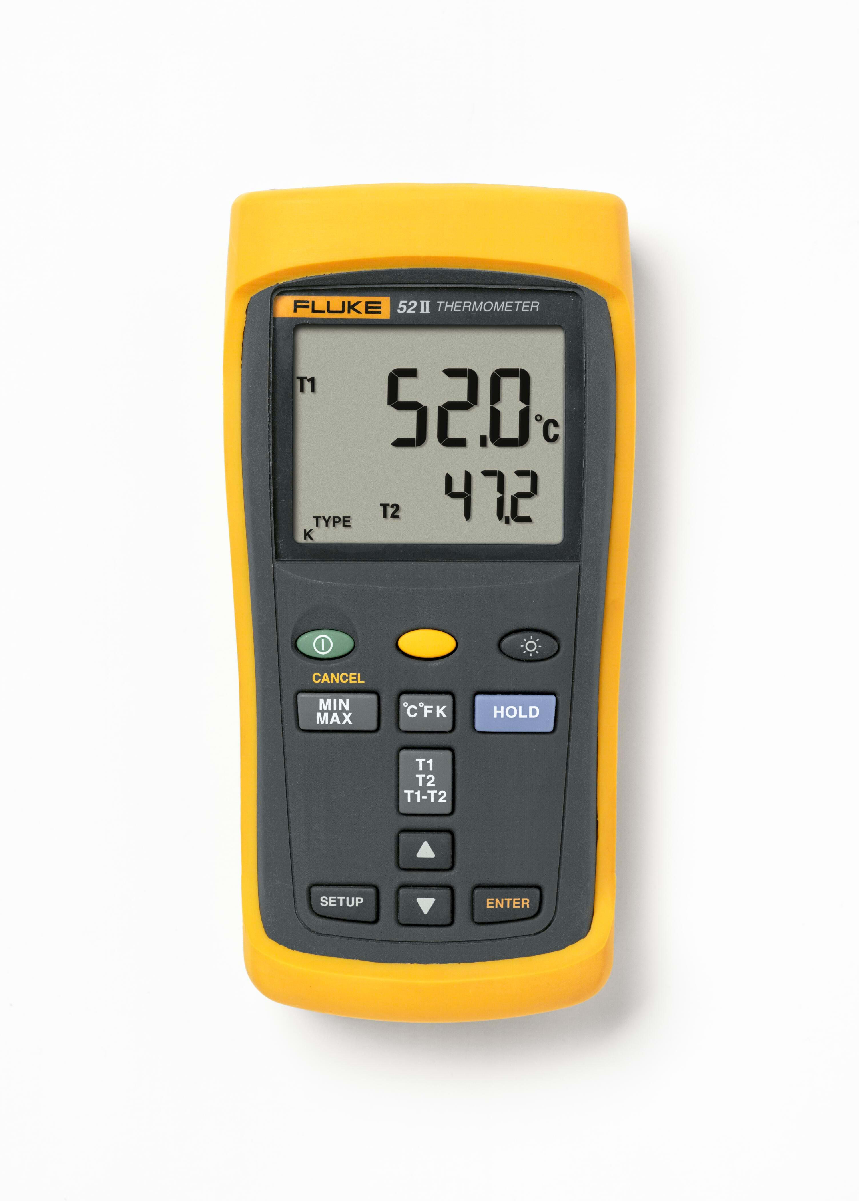 FLUKE - Fluke 52-II termómetro digital de dos canales para termopar K, J, T y E
