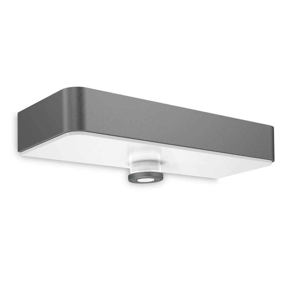 SIMON - Aplique solar SOL-O S 3,3W 3000K con detector 6m PIR+LUX antracita IP44 3Y