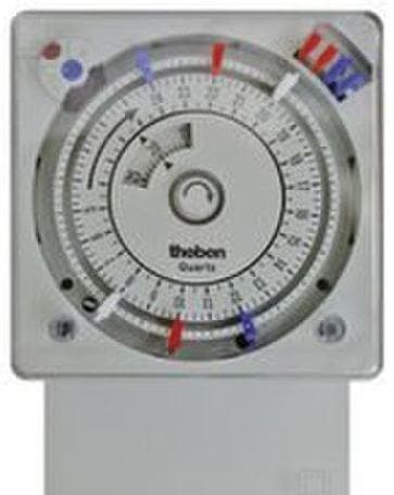 THEBEN - Interruptor horario analógico SUL 189 h con programa diario de 72x72mm 10A