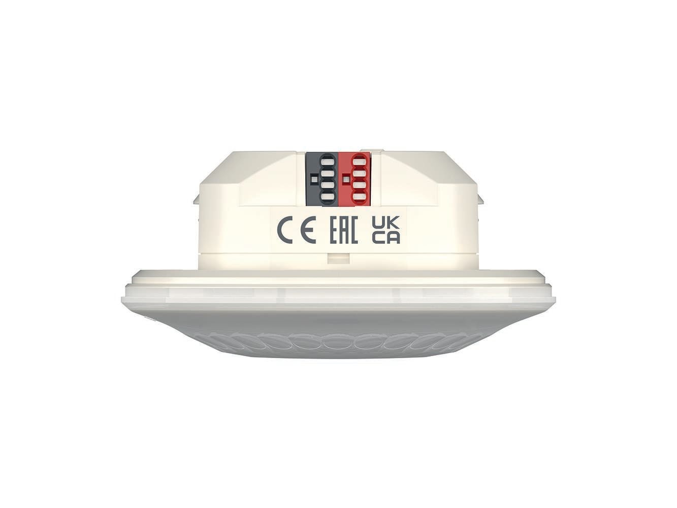 THEBEN - Detector de presencia KNX, montaje en el techo empotrado, DE/superficie con accesorios, 2 x luz, 2 x presencia, zona de detección 12 m