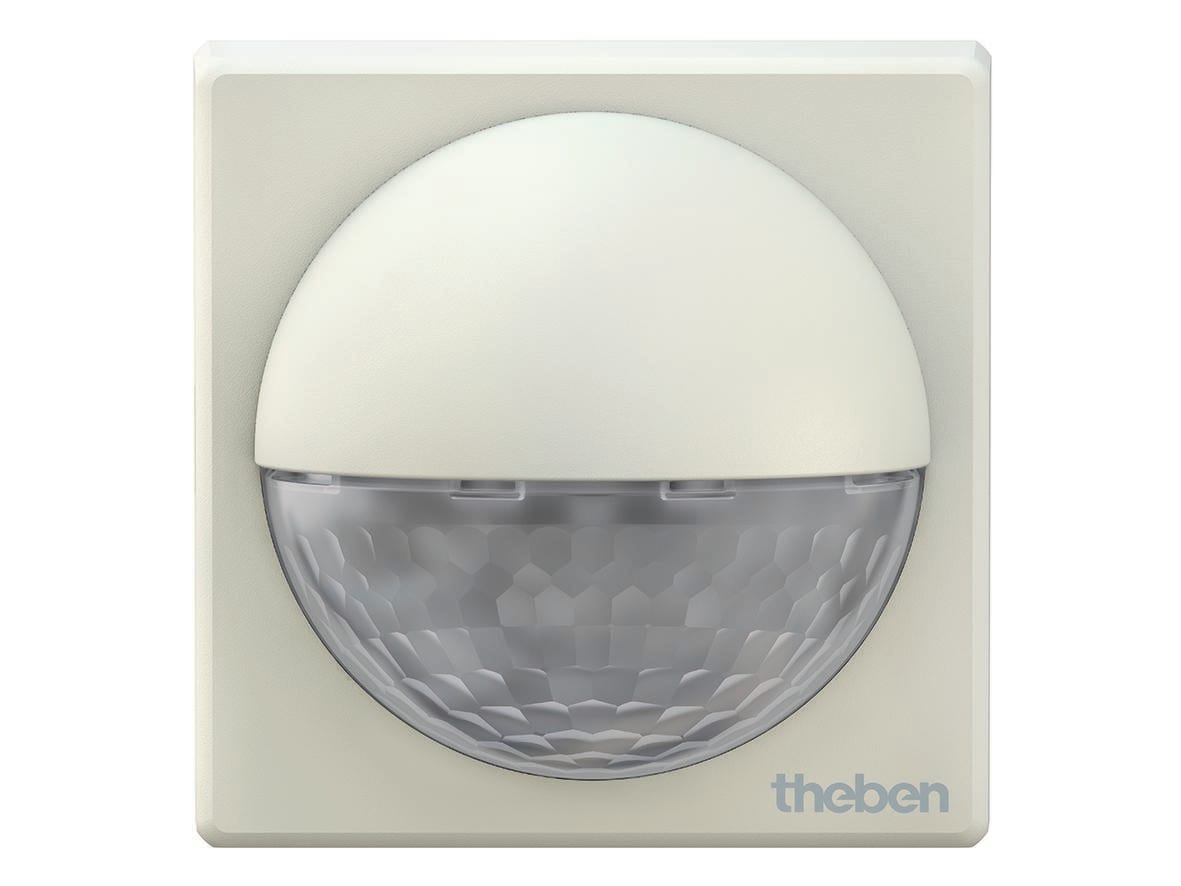 THEBEN - Detector de movimiento para montaje en pared, control de luz, 180°, máx. 12 m, blanco, IP 55