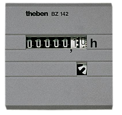 THEBEN - Contador de horas de servicio, panel frontal 48x48 mm, montaje en cuadro frontal