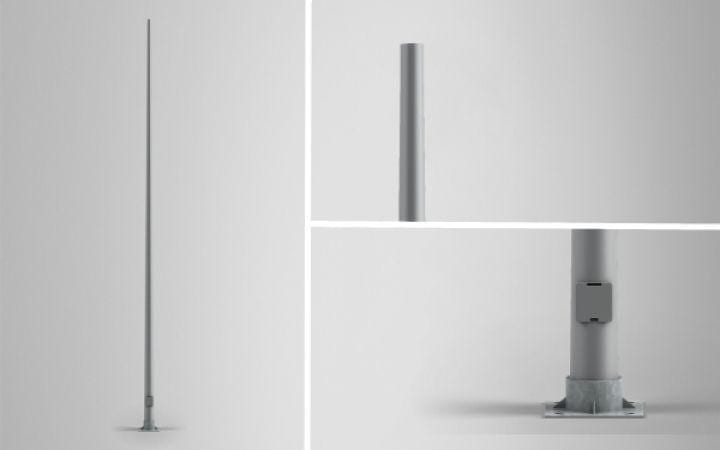 SIMON LIGHTING - Columna CAM altura 9m diámetro 60 galvanizado