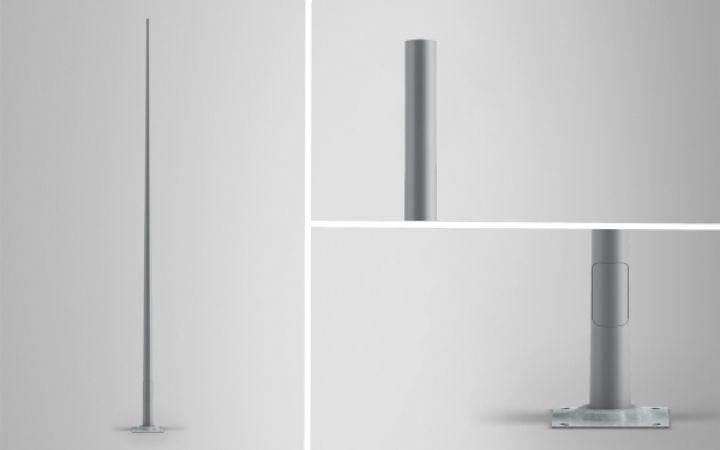SIMON LIGHTING - Columna CEU altura 7m diámetro 60 galvanizado
