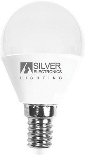 SILVER ELECTRONICS - LED ESFERICA 6 W E14 3000 K