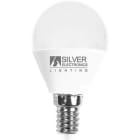 SILVER ELECTRONICS - LED ESFERICA 6 W E14 3000 K