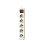 SILVER ELECTRONICS - BASE ELECTRICA 5 SALIDAS INT.3M BLANCO