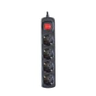 SILVER ELECTRONICS - BASE MULTIENCHUFE 4 SAL.INT.1,5m NG.