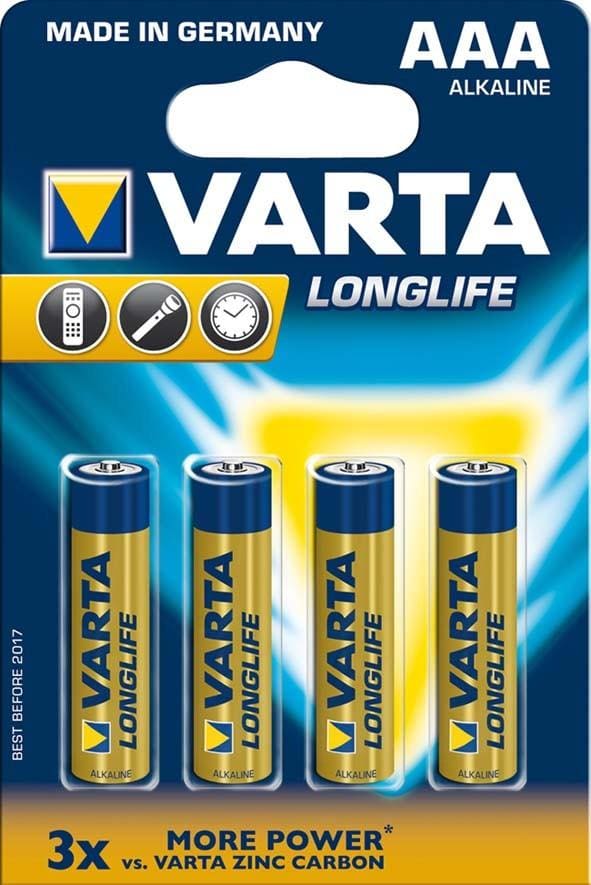 VARTA - PILA ALCALINA LONGLIFE LR03 AAA(BLIS.4U)