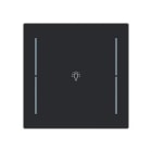 NIESSEN - Tecla KNX 1 canal Luz Serie Alba gris mate