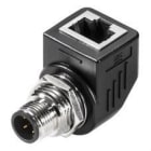 WEIDMULLER - Adaptador acodado IE-AD-M12DRJ45-MF-90