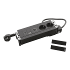 LEGRAND - Incara Multilink para empotrar. 8mod, 2x2P+T/USB A+C/RJ45/HDMI. Cable 2m. Negro