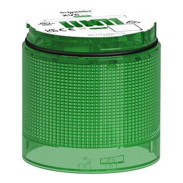 Schneider Electric - Módulo de luz, Harmony XV6, torreta modular de Ø60 mm, lente verde, luz fija