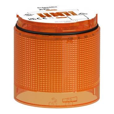 Schneider Electric - Módulo de luz, Harmony XV6, torreta modular de Ø60 mm, lente naranja, luz fija
