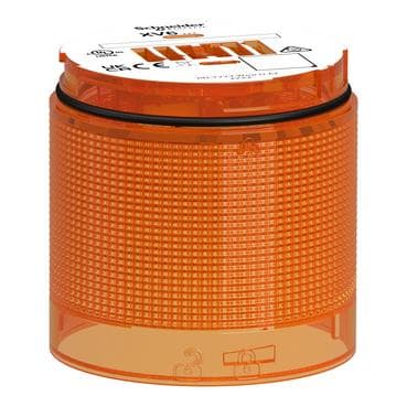 Schneider Electric - Módulo de luz, Harmony XV6, torreta modular de Ø60 mm, lente naranja, intermitente