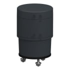 Schneider Electric - Módulo base, Harmony XV6, torre de luz modular de Ø60 mm, base de 24 V CA/CC con adaptador de 3 pines, cubierta incluida, color gris oscuro