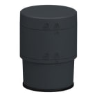 Schneider Electric - Harmony XV6, torre de luz modular de Ø60 mm, base de 24 V CA/CC con adaptador de montaje directo/en tubo, cubierta incluida, gris oscuro