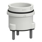 Schneider Electric - Accesorio de montaje, Harmony XV4, torre de luz modular de Ø40 mm, color blanco, adaptador de montaje directo, 3 pines