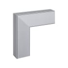 SIMON - Angulo plano SIMON CANALIZACIÓN 65x40mm aluminio anodizado