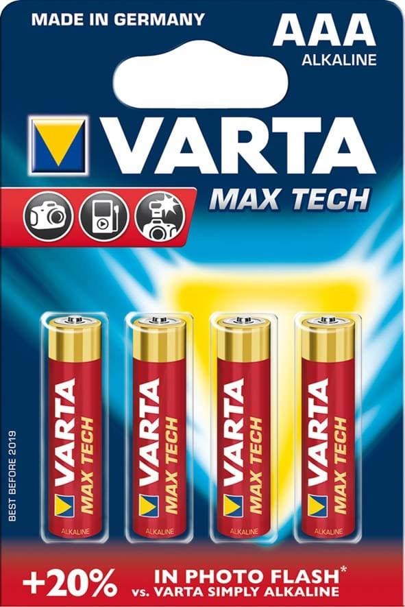 VARTA - PILA ALCALINA MAXI-TECH LR03(4u)