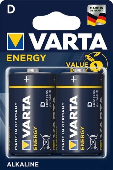 VARTA - PILA VARTA ALCALINA ENERGY LR20 D(2U)
