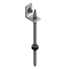 SUNFER - S01-250-L-20-C Fijación 'L' atornillada a hormigón/madera para cubierta de teja