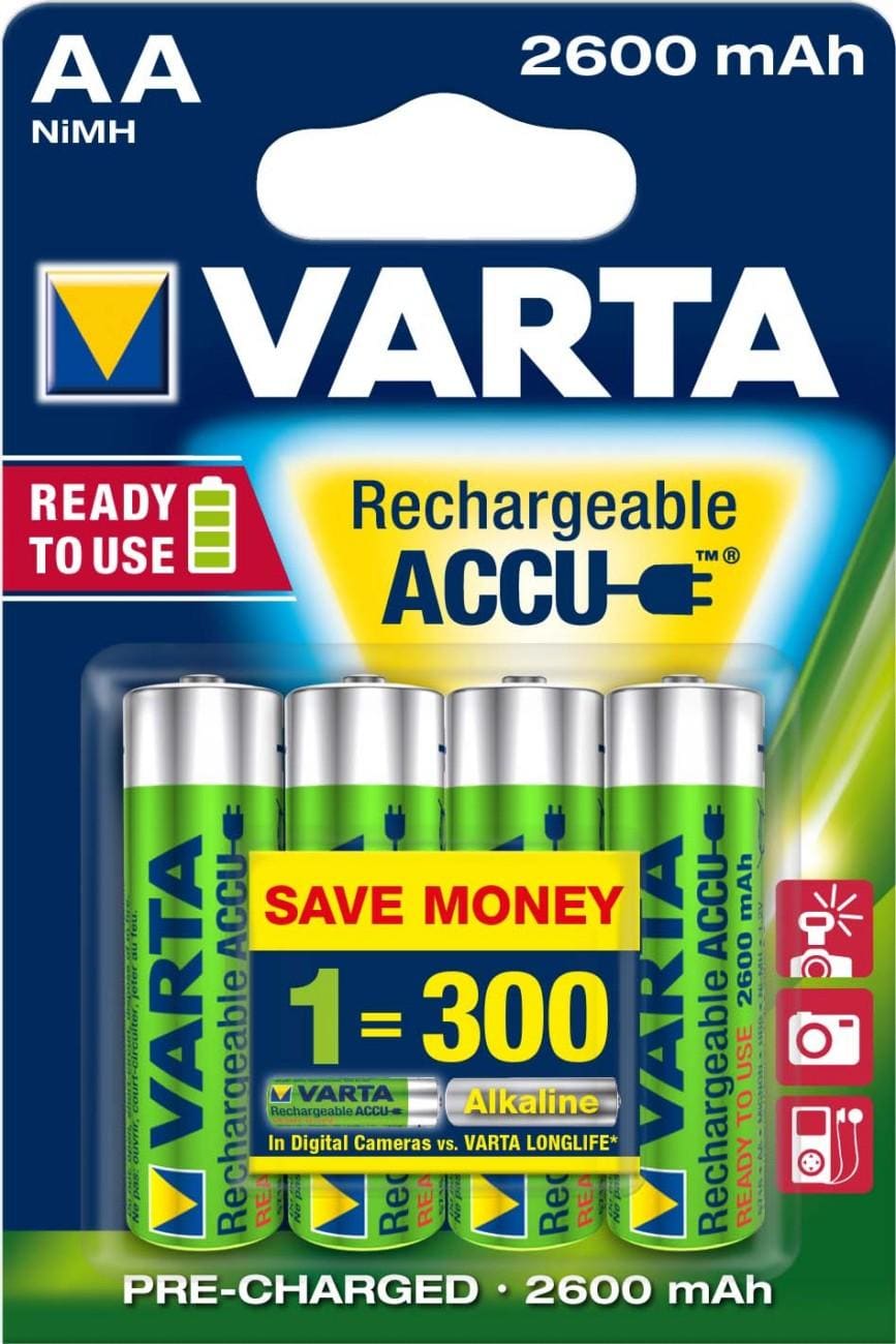 VARTA - JGO.ACUM.CSMO.PROF.R2U 2500mAh(BLIST.4u)