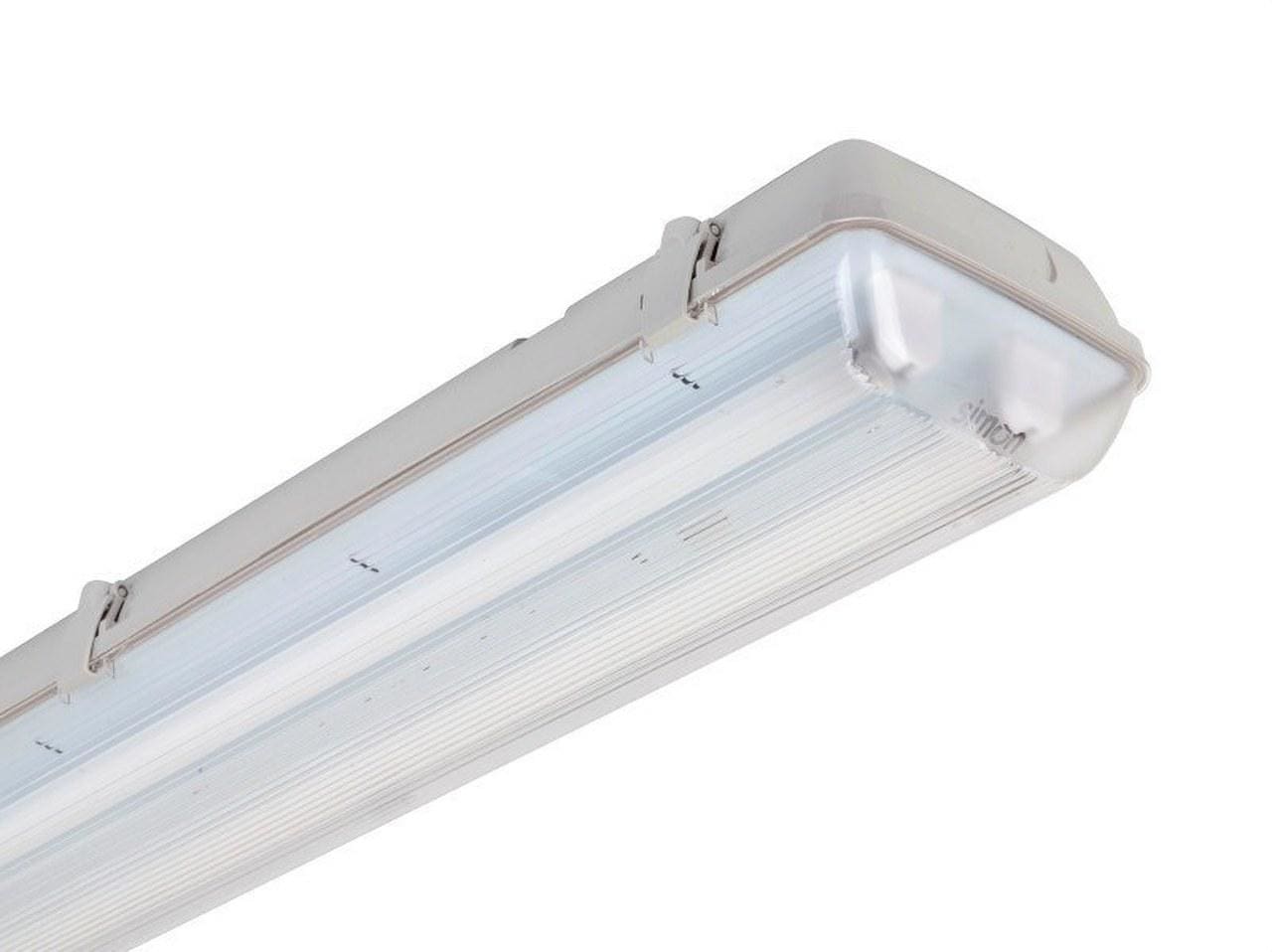 SIMON LIGHTING - Luminaria estanca fluorescente + 36W G13 WH9010 + equipo electrónico
