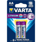 VARTA - PILA FOTO 6106 AA LITIO(BLISTER 2U)