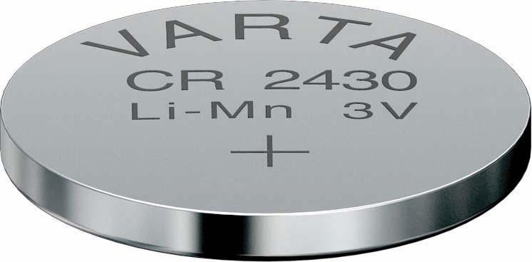 VARTA - PILA BOTON CR2430 3V LITIO (BLITER 1u)
