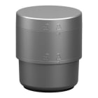 Schneider Electric - Módulo base, torre de luz modular Harmony XVB7, Ø70 mm, base de CC con adaptador y cubierta, color plata