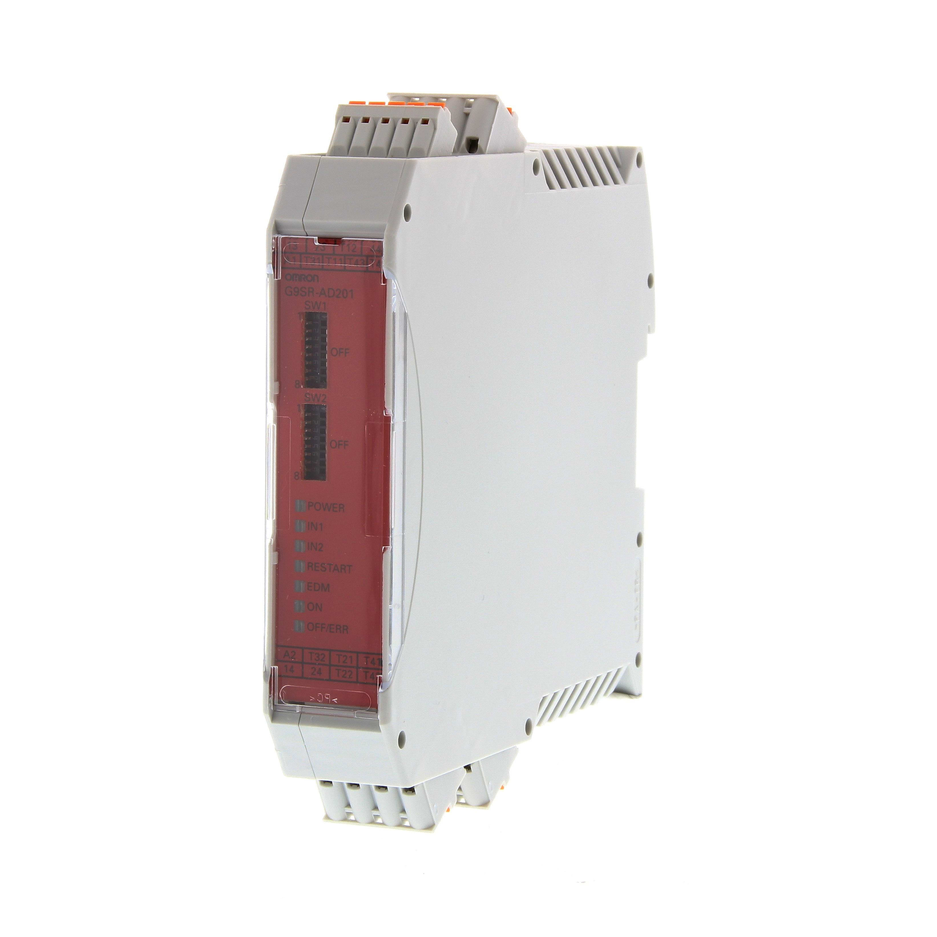 OMRON - Módulo seguridad 2PST-NA 5A 22,5mm 24V CC rearme M-A