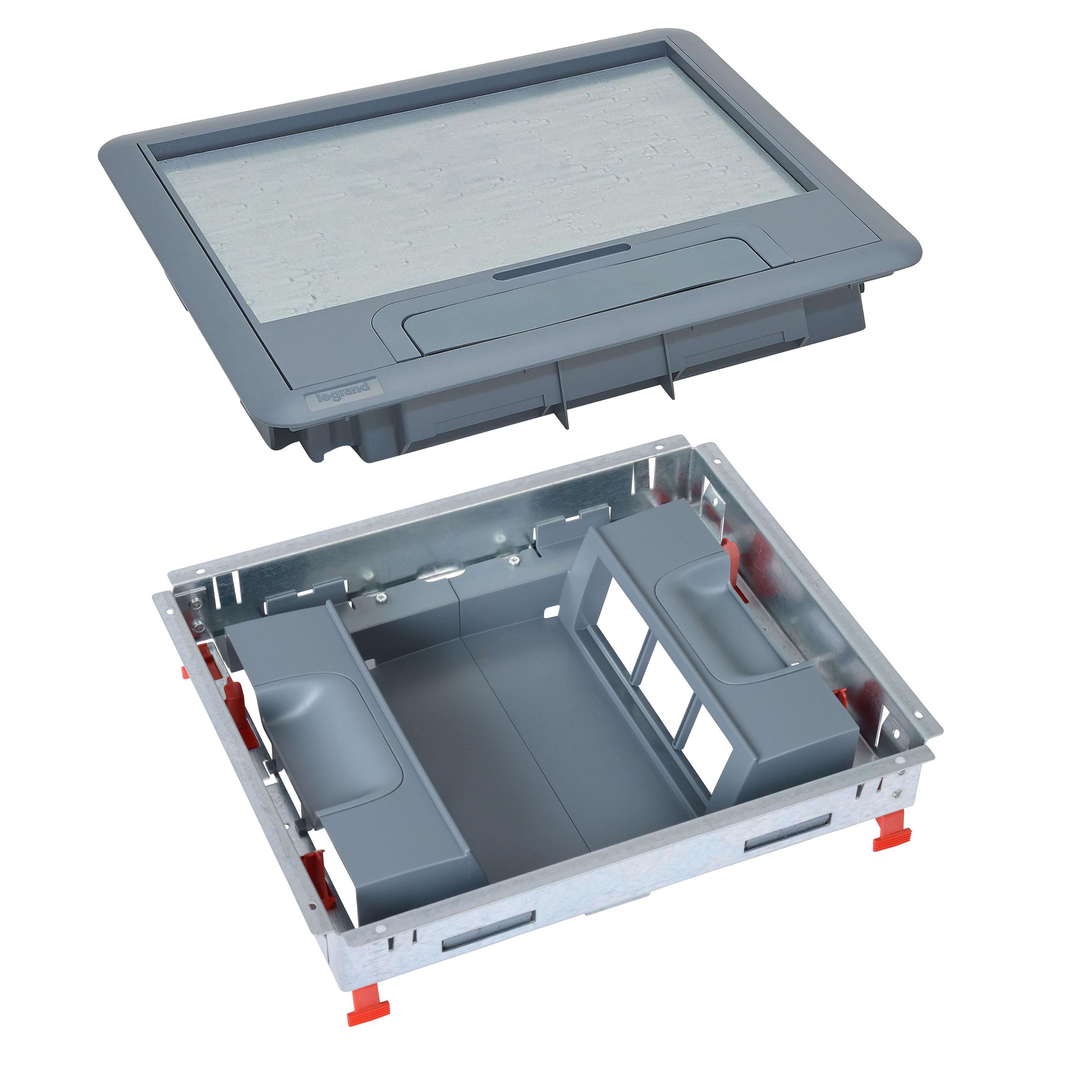 LEGRAND - Kit compuesto por tapa de plástico + embellecedor + marco vertical - 12mod